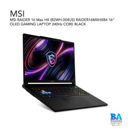 MSI RAIDER 16 Max HX (B2WH-004US) RAIDER16MXHXB4 16" OLED GAMING LAPTOP 240Hz  CORE BLACK