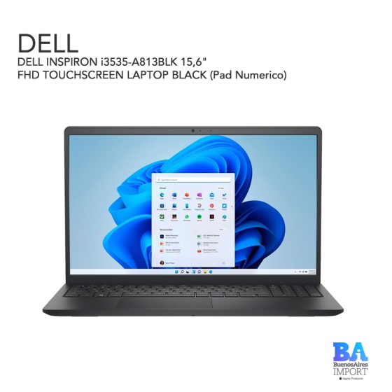 DELL INSPIRON i3535-A813BLK 15,6" FHD TOUCHSCREEN LAPTOP BLACK (Pad Numerico)