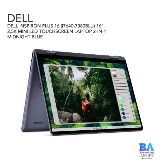 DELL INSPIRON PLUS 16 (i7640-7380BLU) 16" 2,5K MINI LED TOUCHSCREEN LAPTOP...