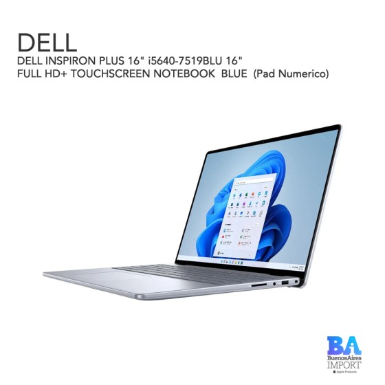 DELL INSPIRON PLUS 16" i5640-7519BLU 16" FULL HD+ TOUCHSCREEN NOTEBOOK  BLUE...