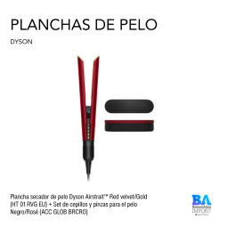 Plancha secador de pelo Dyson Airstrait + Set de cepillos y pinzas