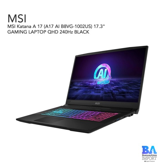 MSI Katana A 17 (A17 AI B8VG-1002US) 17.3" GAMING LAPTOP QHD 240Hz BLACK