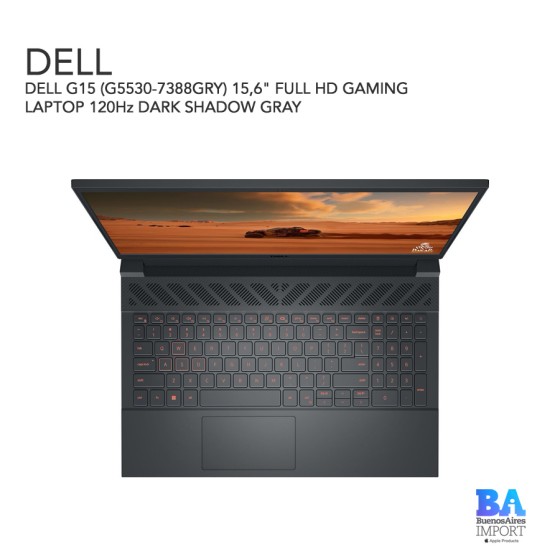 DELL G15 (G5530-7388GRY) 15,6" FULL HD GAMING LAPTOP 120Hz DARK SHADOW GRAY