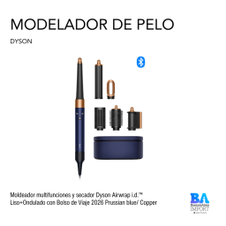 Moldeador multifunciones y secador Dyson Airwrap i.d.™ Liso+Ondulado con cofre 2026 Amber Silk