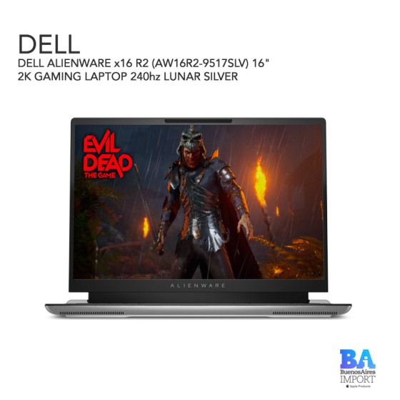 DELL ALIENWARE x16 R2 (AW16R2-9517SLV) 16" 2K GAMING LAPTOP 240hz LUNAR SILVER