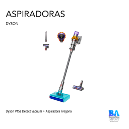 Dyson V15s Detect vacuum + Aspiradora Fregona