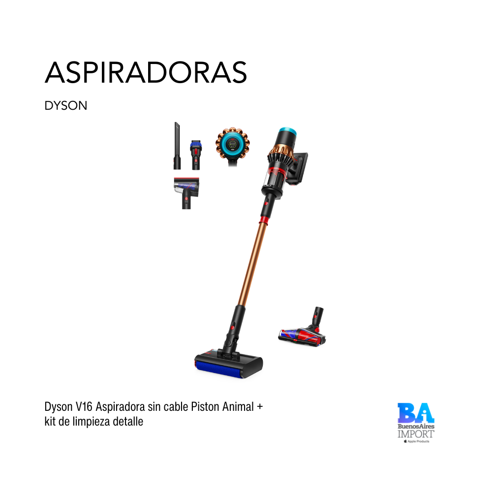 Dyson V16 Aspiradora sin cable Piston Animal +  kit de limpieza detalle