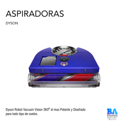 Dyson Robot Vacuum Vision 360º el mas Potente y Diseñado para todo tipo de suelos.