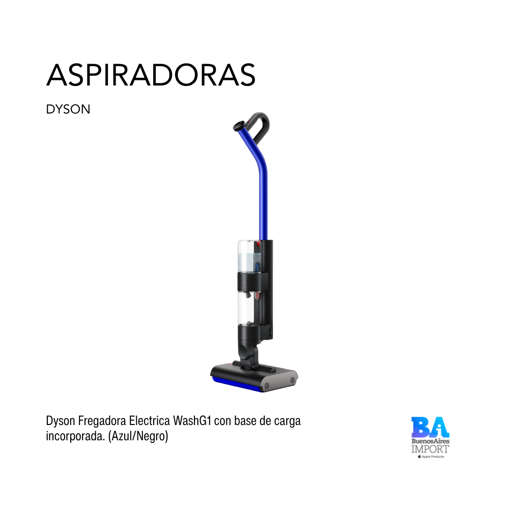 Dyson Fregadora Electrica WashG1 con base de carga incorporada. (Azul/Negro)