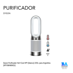 Dyson Purificador Hot+Cool HP1 (blanco) 220v. para Argentina (HP11WHWHEU)