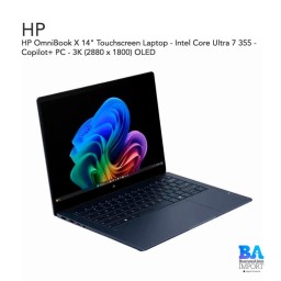 HP OmniBook X 14" Touchscreen Laptop - Intel Core Ultra 7 355 - Copilot+ PC - 3K (2880 x 1800) OLED - 16GB RAM - 1TB SSD - Windo