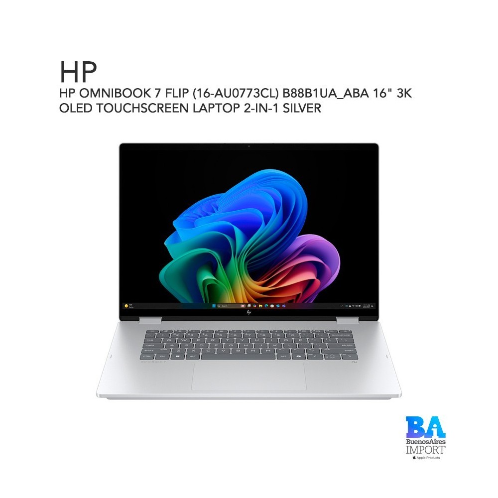 HP OMNIBOOK 7 FLIP (16-AU0773CL) B88B1UA_ABA 16" 3K OLED TOUCHSCREEN LAPTOP 2-IN-1 SILVER