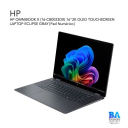 HP OMNIBOOK X (16-CB0023DX) 16"2K OLED TOUCHSCREEN LAPTOP ECLIPSE GRAY [Pad Numérico]