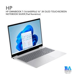HP OMNIBOOK 7 (16-bh0095cl) 16" 2K OLED TOUCHSCREEN NOTEBOOK SILVER [Pad Numérico]