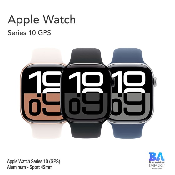 Apple Watch Series 10 Aluminum - Sport 42mm GPS