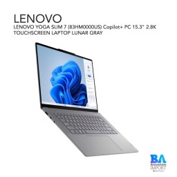 LENOVO YOGA SLIM 7 (83HM0000US) Copilot+ PC 15.3" 2.8K TOUCHSCREEN LAPTOP LUNAR GRAY