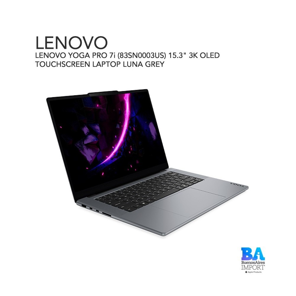 LENOVO YOGA PRO 7i (83SN0003US) 15.3" 3K OLED TOUCHSCREEN LAPTOP LUNA GREY