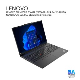LENOVO THINKPAD E16 G2 (21MAA010US) 16" FULLHD+ NOTEBOOK ECLIPSE BLACK [Pad Numérico]