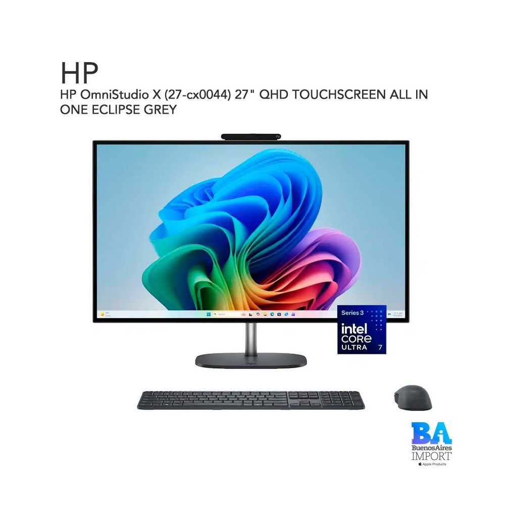 HP OmniStudio X (27-cx0044) 27" QHD TOUCHSCREEN ALL IN ONE ECLIPSE GREY