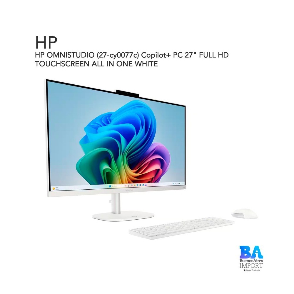 HP OMNISTUDIO (27-cy0077c) Copilot+ PC 27" FULL HD TOUCHSCREEN ALL IN ONE WHITE