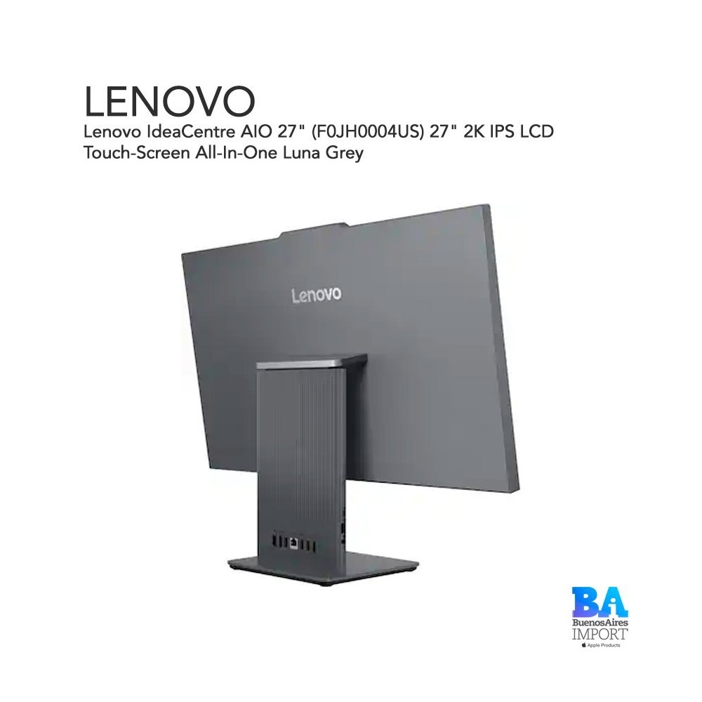 Lenovo IdeaCentre AIO 27" (F0JH0004US) 27" 2K IPS LCD Touch-Screen All-In-One Luna Grey