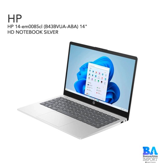 HP 14-em0085cl (B43BVUA-ABA) 14" HD NOTEBOOK SILVER