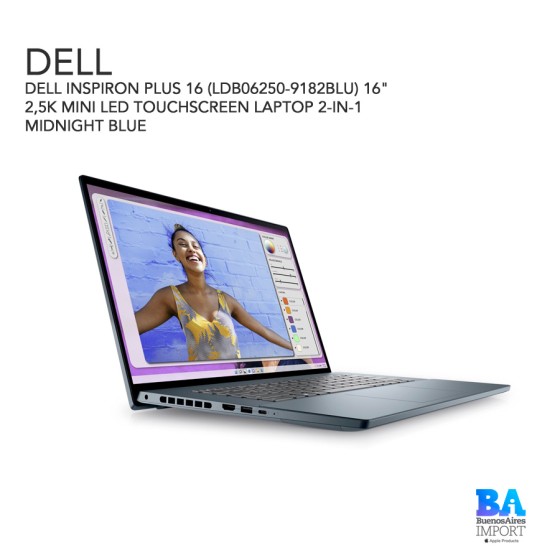 DELL INSPIRON PLUS 16 (LDB06250-9182BLU) 16" 2,5K MINI LED TOUCHSCREEN LAPTOP...