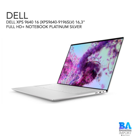 DELL XPS 9640 16 (XPS9640-9196SLV) 16,3" FULL HD+ NOTEBOOK PLATINUM SILVER