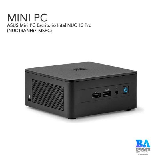 ASUS Mini PC Escritorio Intel NUC 13 Pro (NUC13ANHi7-MSPC)  /Intel Core i7...