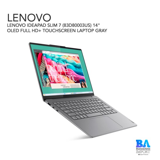 LENOVO IDEAPAD SLIM 7 (83D80003US) 14" OLED FULL HD+ TOUCHSCREEN LAPTOP GRAY