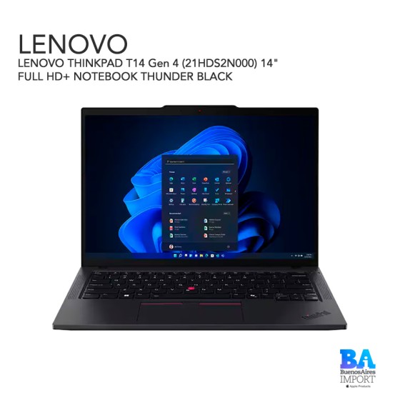 LENOVO THINKPAD T14 Gen 4 (21HDS2N000) 14" FULL HD+ NOTEBOOK THUNDER BLACK