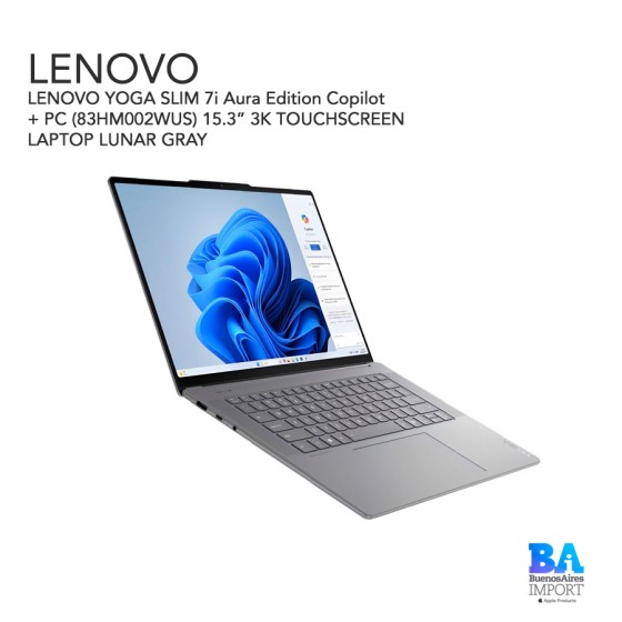 LENOVO YOGA SLIM 7i Aura Edition Copilot+ PC (83HM002WUS) 15.3” 3K...