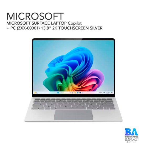 MICROSOFT SURFACE LAPTOP Copilot+ PC (ZXX-00001) 13,8" 2K TOUCHSCREEN SILVER