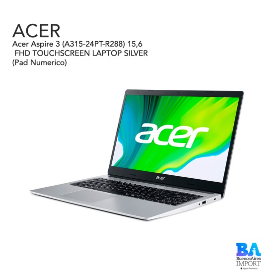 Acer Aspire 3 (A315-24PT-R288) 15,6" FHD TOUCHSCREEN LAPTOP SILVER (Pad...