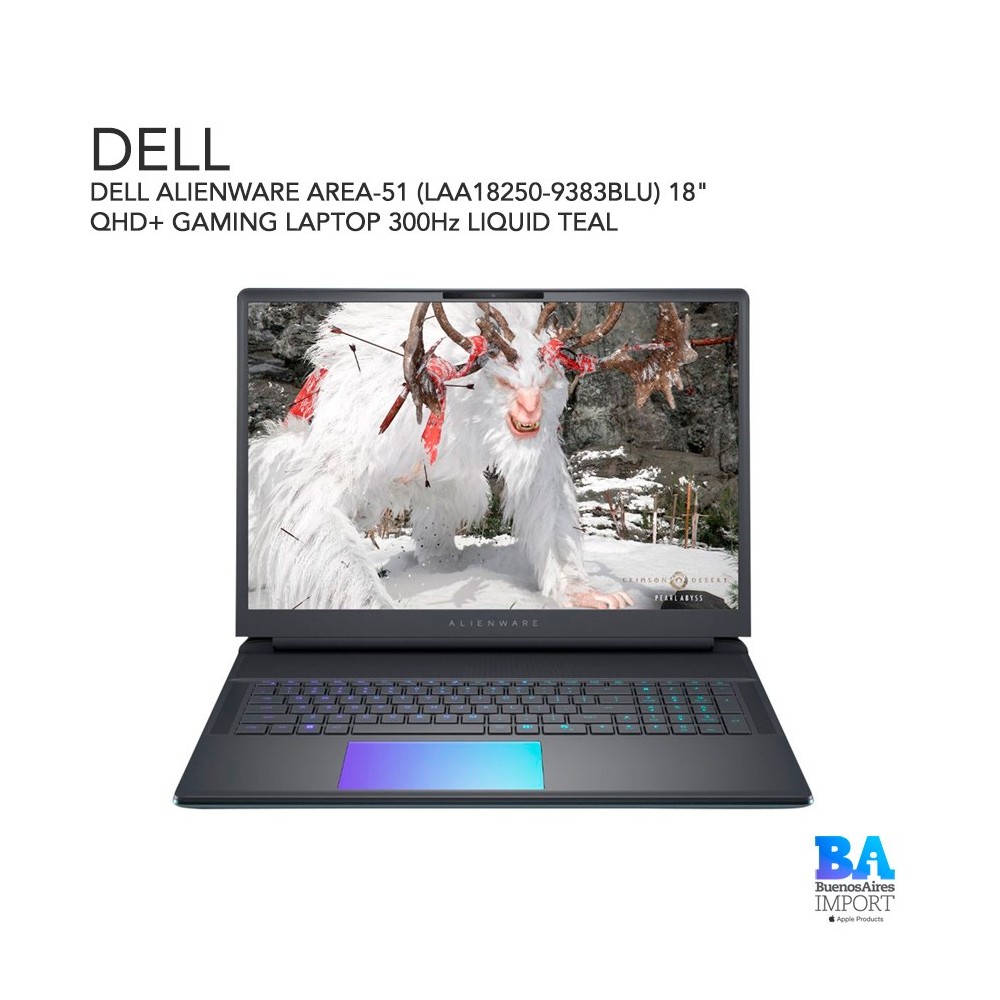 DELL ALIENWARE AREA-51 (LAA18250-9383BLU) 18" QHD+ GAMING LAPTOP 300Hz LIQUID TEAL