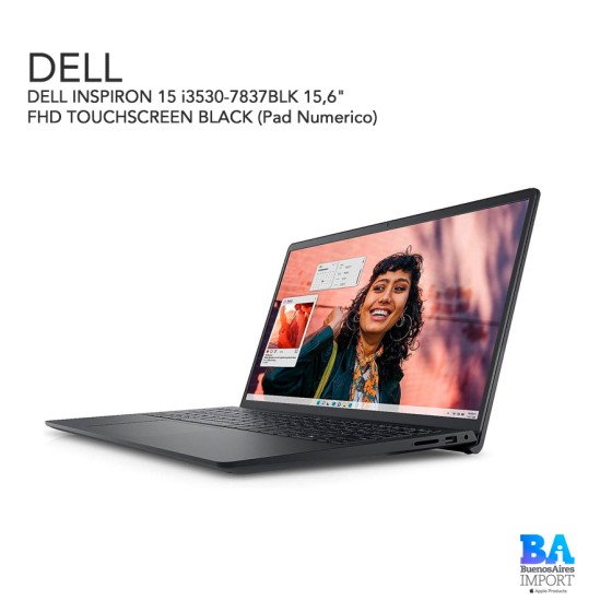 DELL INSPIRON 15  i3530-7837BLK 15,6" FHD TOUCHSCREEN BLACK (Pad Numerico)