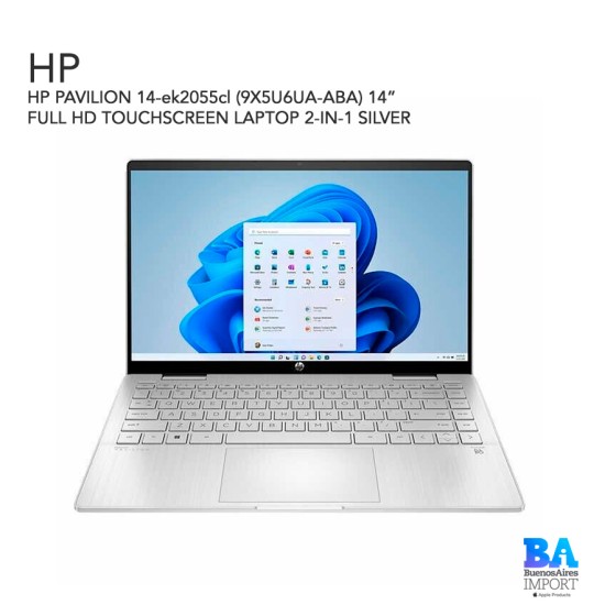 HP PAVILION 14-ek2055cl (9X5U6UA-ABA)  14” FULL HD TOUCHSCREEN LAPTOP 2-IN-1...