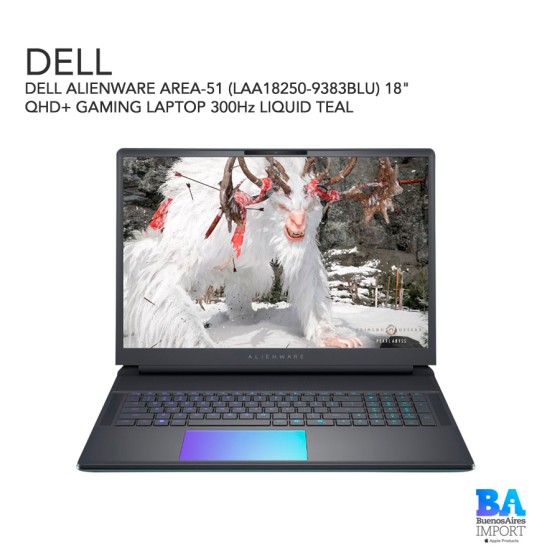DELL ALIENWARE AREA-51 (LAA18250-9383BLU) 18" QHD+ GAMING LAPTOP 300Hz LIQUID...