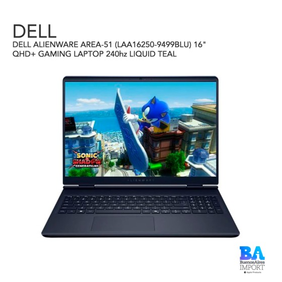 DELL ALIENWARE AREA-51 (LAA16250-9499BLU) 16" QHD+ GAMING LAPTOP 240hz LIQUID...