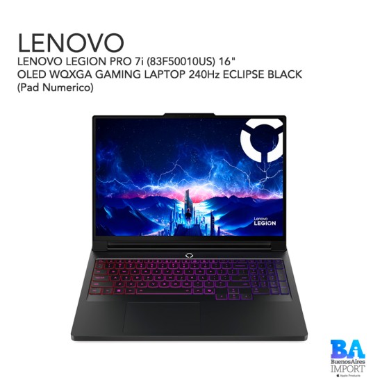 LENOVO LEGION PRO 7i (83F50010US) 16" OLED WQXGA  GAMING LAPTOP 240Hz ECLIPSE...