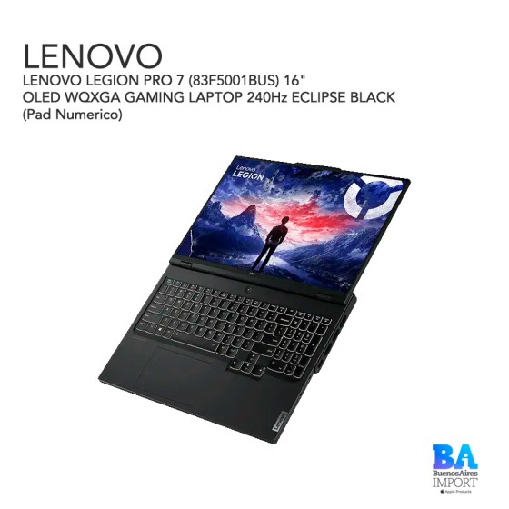 LENOVO LEGION PRO 7 (83F5001BUS) 16" OLED WQXGA  GAMING LAPTOP 240Hz ECLIPSE...