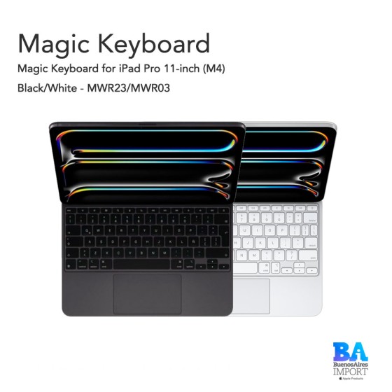 Magic Keyboard for iPad Pro 11-inch (M4) - Black/White - MWR23/MWR03