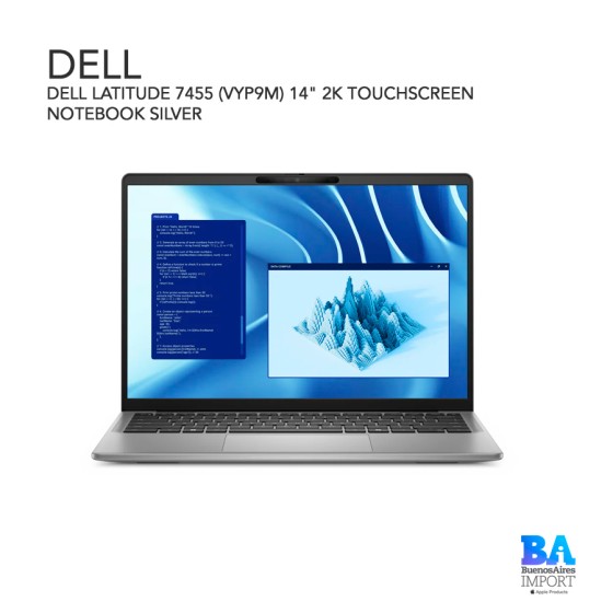 DELL LATITUDE 7455 (VYP9M) 14" 2K TOUCHSCREEN NOTEBOOK SILVER