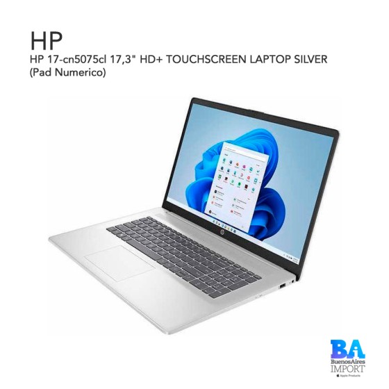 HP 17-cn5075cl 17,3" HD+ TOUCHSCREEN LAPTOP SILVER (Pad Numerico)
