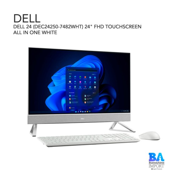 DELL 24 (DEC24250-7482WHT) 24" FHD TOUCHSCREEN ALL IN ONE WHITE