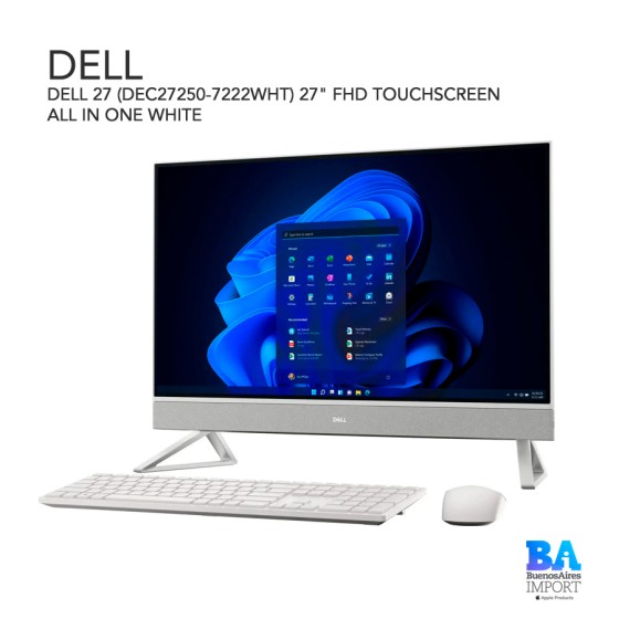 DELL 27 (DEC27250-7222WHT) 27" FHD TOUCHSCREEN ALL IN ONE WHITE