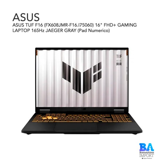 ASUS TUF F16 (FX608JMR-F16.I75060) 16" FHD+ GAMING LAPTOP 165Hz JAEGER GRAY...