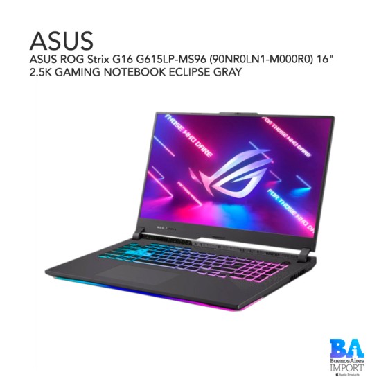 ASUS ROG Strix G16 G615LP-MS96 (90NR0LN1-M000R0) 16" 2.5K GAMING NOTEBOOK...