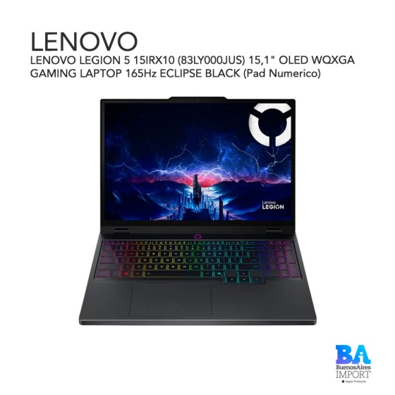 LENOVO LEGION 5 15IRX10 (83LY000JUS) 15,1" OLED WQXGA GAMING LAPTOP 165Hz...