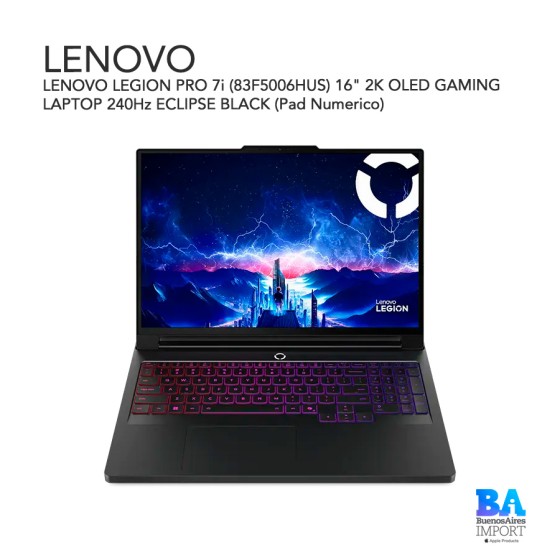 LENOVO LEGION PRO 7i (83F5006HUS) 16" 2K OLED GAMING LAPTOP 240Hz ECLIPSE...